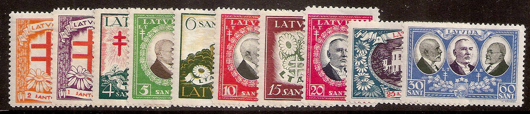 Baltic States Specialized SEMI POSTAL Scott B56-65 