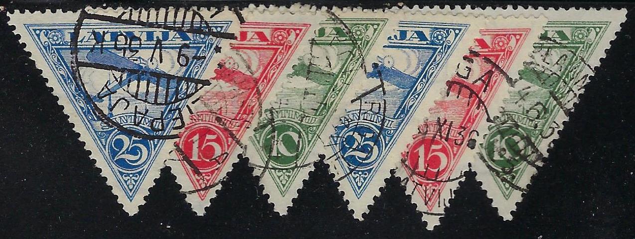 Baltic States Specialized AIRMAIL STAMPS Scott C6-8 