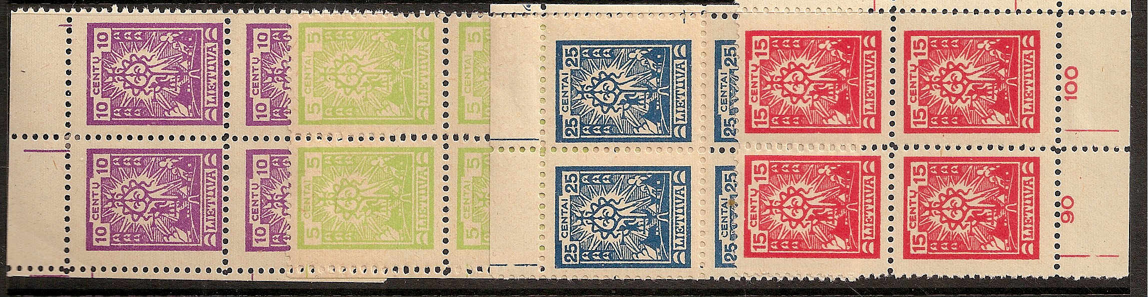 Baltic States Specialized LITHUANIA Scott 189-93 