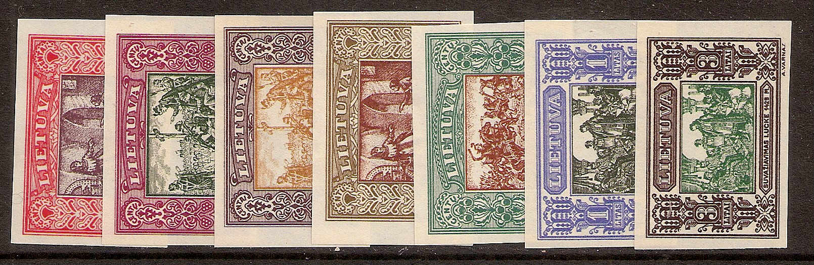 Baltic States LITHUANIA Scott 264a-71a 
