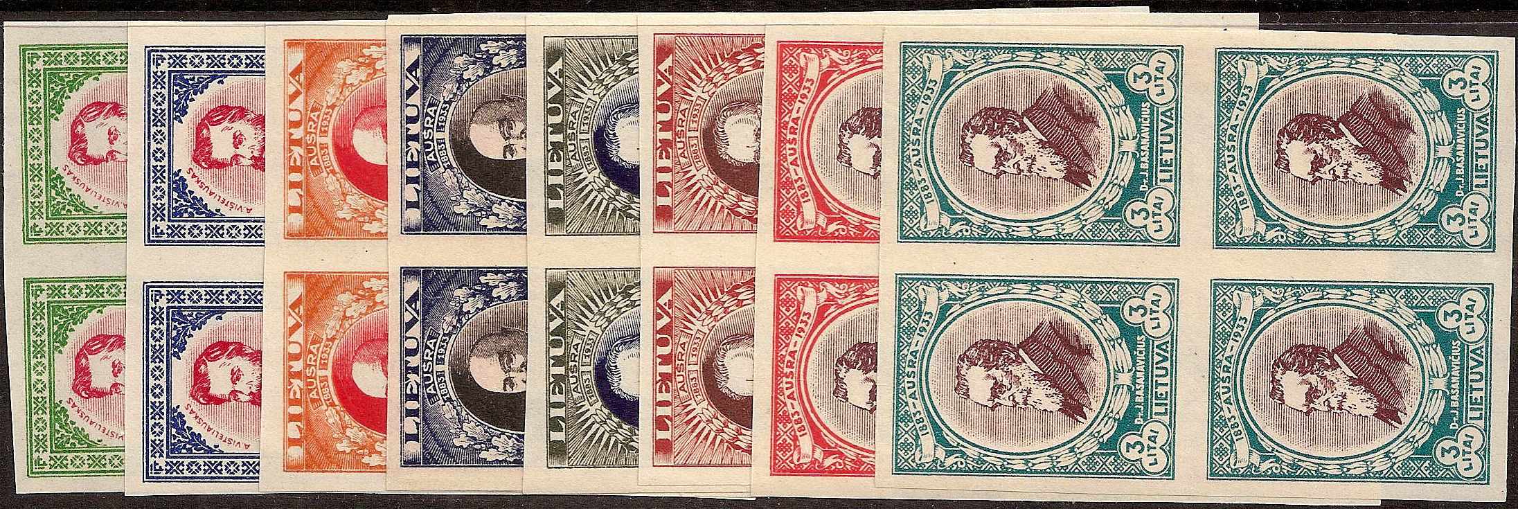 Baltic States Specialized LITHUANIA Scott 272a-7Ba Michel 356-63B 