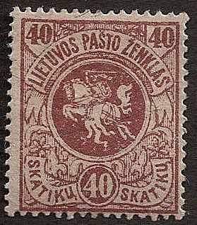 Baltic States Specialized LITHUANIA Scott 34 Michel 34D 