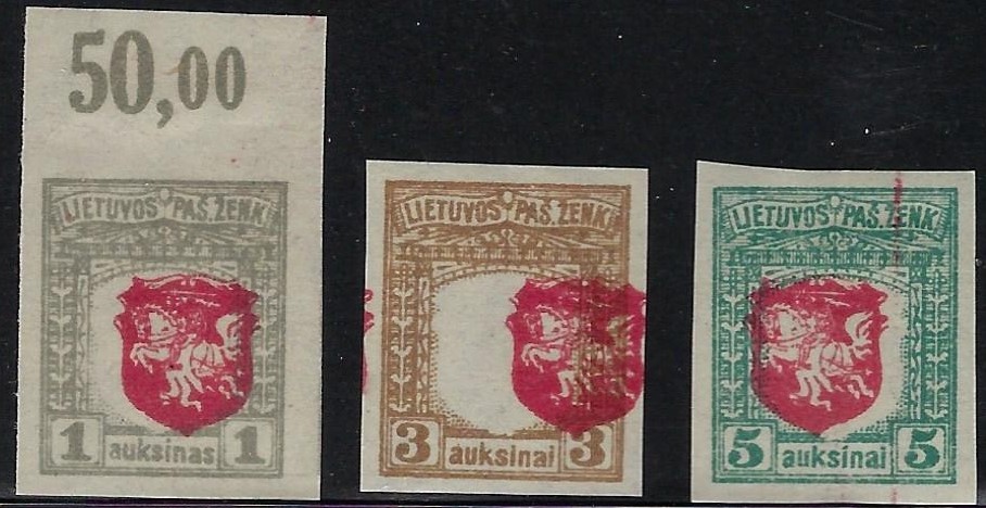 Baltic States Specialized Lithuania Scott 47-9Var 