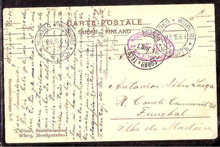 Russia Postal History - Unusual Destinations. UNUSUAL DESTINATIONS Scott 1914 
