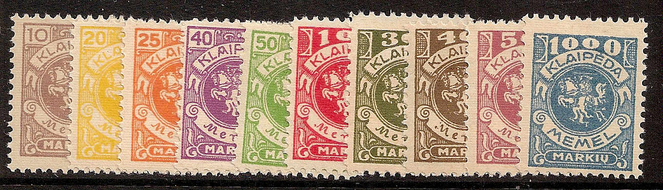 Baltic States MEMEL Scott N18-27 