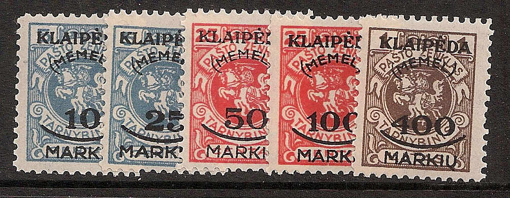 Baltic States MEMEL Scott N7-11 