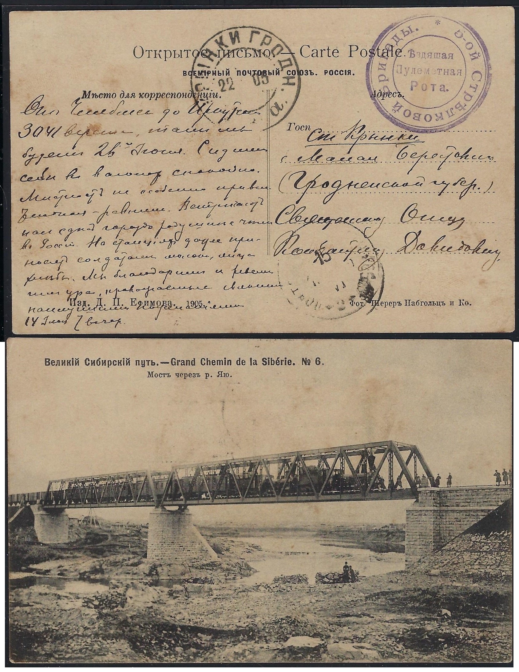 Russia Postal History - Ruso-Japanese War Russo-japanese War Scott 1905 