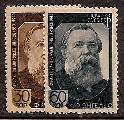 Soviet Russia - 1945-1956 YEAR 1945 Scott 1013-4 Michel 992-93 