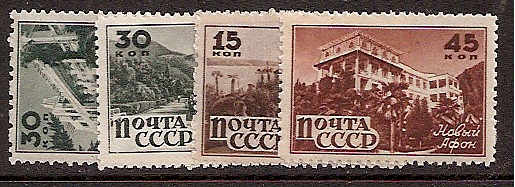 Soviet Russia - 1945-1956 YEAR 1946 Scott 1052-55 Michel 1041-4 