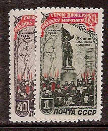 Soviet Russia - 1945-1956 YEAR 1950 Scott 1445-6 Michel 1448-9 