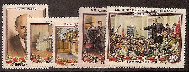 Soviet Russia - 1945-1956 YEAR 1954 Scott 1694-8 Michel 1696-00 