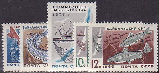 Soviet Russia - 1962  966 YEAR 1966 Scott 3240-4 Michel 3264-8 