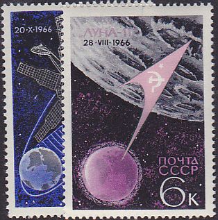 Soviet Russia - 1962  966 YEAR 1966 Scott 3288-9 Michel 3311-2 