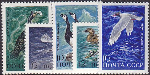 Soviet Russia - 1967-1975 YEAR 1972 Scott 3939-43 Michel 3974-8 