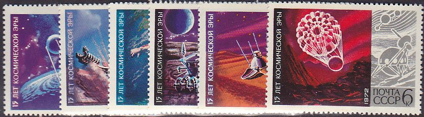 Soviet Russia - 1967-1975 YEAR 1972 Scott 4007-12 Michel 4042-7 