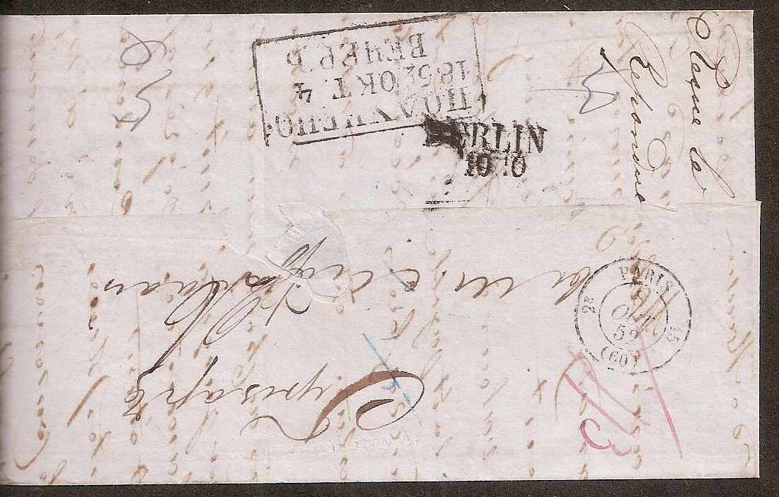 Russia Postal History - Stampless Covers ST.PETERSBURG Scott 4001852 