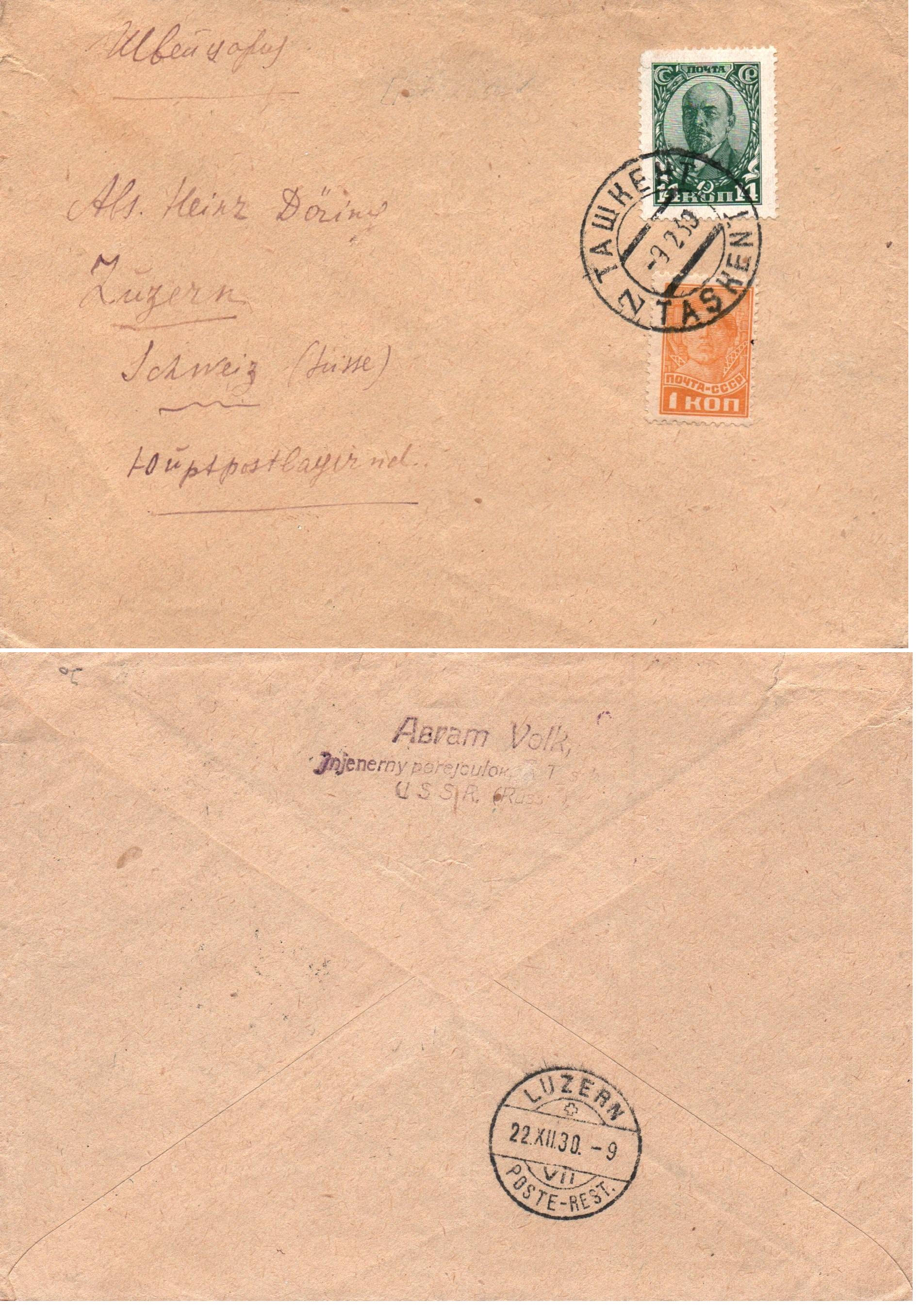 Russia Postal History - Asia. Scott 0901930 